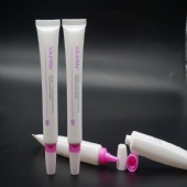 New Nozzle Cosmetic Plastic Soft Tube Packing With Screw Cap